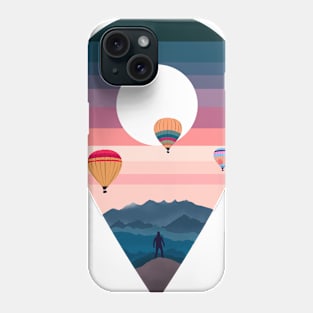 landscape of balloons Phone Case