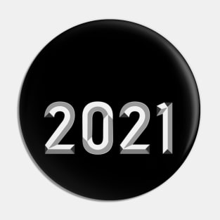 2021 black design new year 2021 Pin