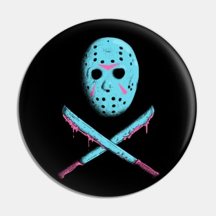 Jason Skull and crossbones Pin