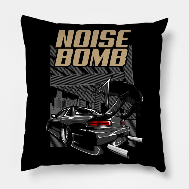 Nissan Silvia Noise Bomb Pillow by racingfactory