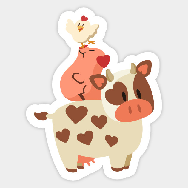 Happy Cow Pig And Chicken
