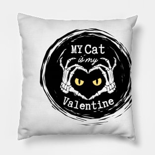 My cat is my valentine Pillow