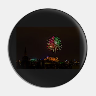 Edinburgh Castle Fireworks Pin