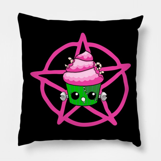 ZomBaked pentagram Pillow by Fun Planet