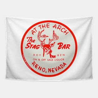 Vintage the Stag Bar Reno Nevada Tapestry