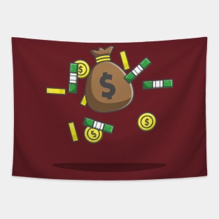 coin money dollar Tapestry