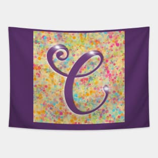 Initial “C” Tapestry