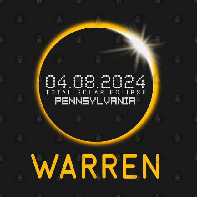 WARREN Pennsylvania Total Solar Eclipse April 8 2024 by TeeaxArt