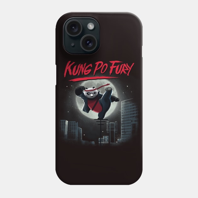 Kung Po Fury Phone Case by Vincent Trinidad Art