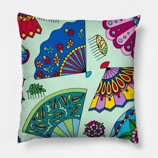 Colorful Fans Pillow