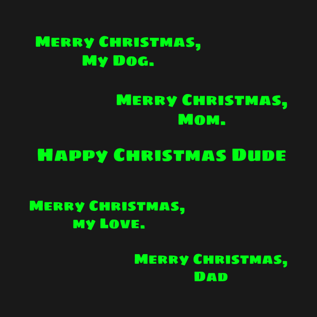 Greetings for Christmas Green Text by Trendy-Now