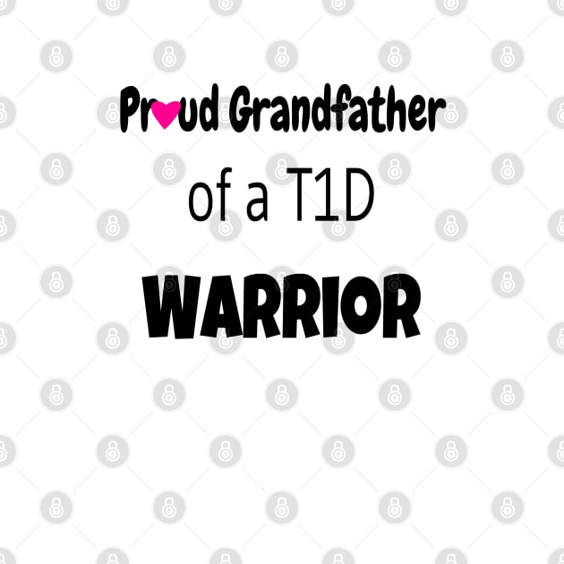 Proud Grandfather - Black Text - Pink Heart by CatGirl101