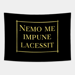 Nemo me impune lacessit - No one provokes me with impunity Tapestry