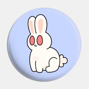 Chibi Bunny White Pin