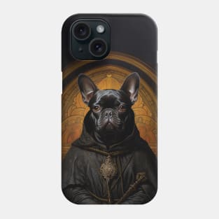 Pious French Bulldog - Medieval French Monk Phone Case