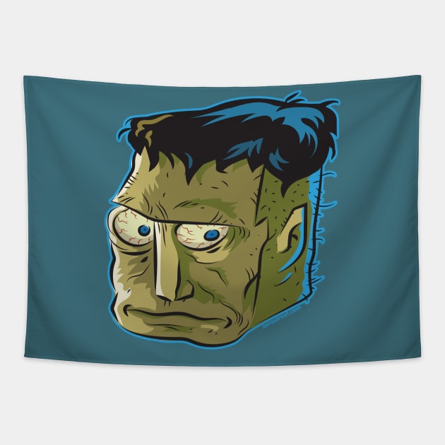 Blockhead Tapestry by zerostreet