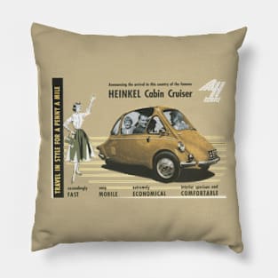 HEINKEL BUBBLE CAR - advert Pillow