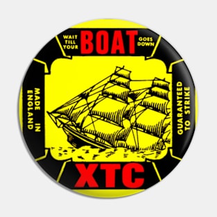 Wait Till Your Boat Goes Down 1980 New Wave Throwback Pin