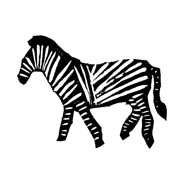 Zebras Pattern in Black and White by Piakolle