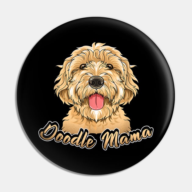 GoldenDoodle Gifts For Women Girls Kids Doodle Mama Pin by Rojio