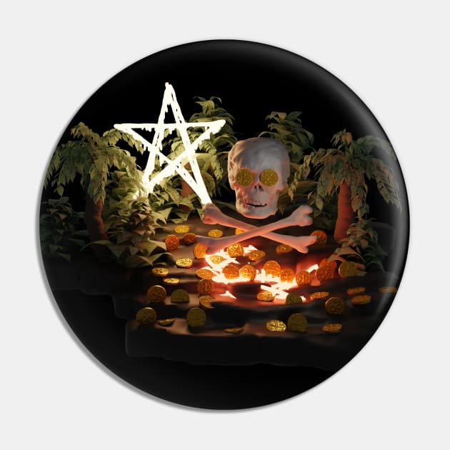 Pirate gold Pin by occultfx