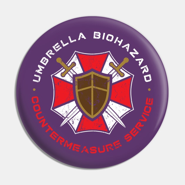 Umbrella Biohazard Countermeasure Service Pin by MindsparkCreative