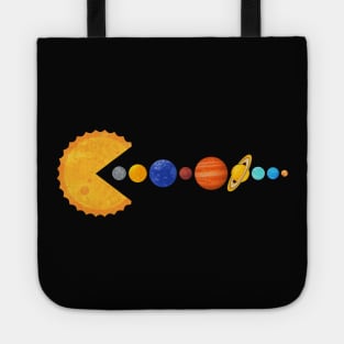 Pacman Eating Planets Tote