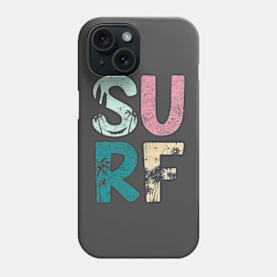 Surf vintage retro 70s Phone Case