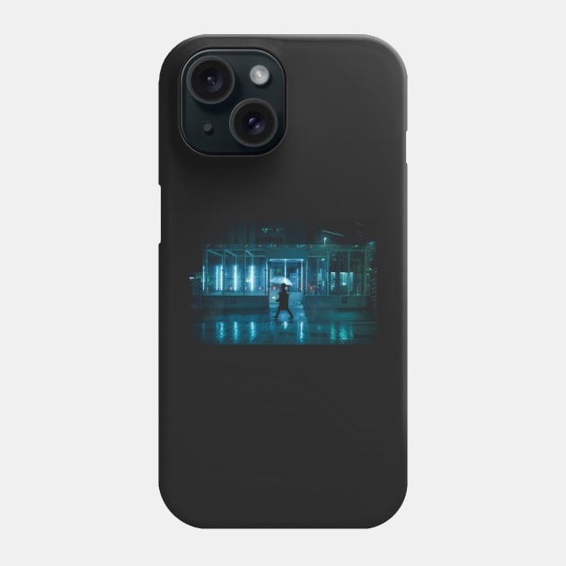 Neo Tokyo - Walking in the rain Phone Case by TokyoLuv