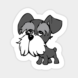 Cartoon Miniature Schnauzer Magnet