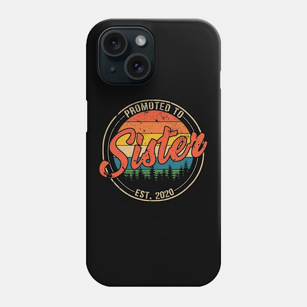 Promoted to Sister Est 2020 Mothers Day Gift Phone Case by Kagina