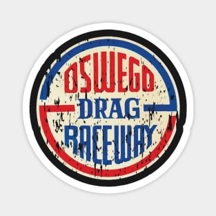 Vintage Oswego Drag Raceway Magnet