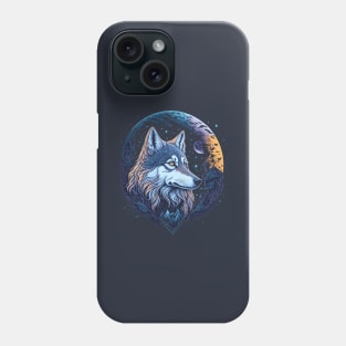 Wolf At Night Time Phone Case