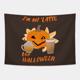 Desserts - Pumpkin Spice Latte for Halloween Tapestry