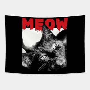 Scary Cat Movie Poster Tapestry