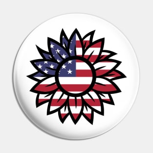 PATRIOTIC SUNFLOWER Pin