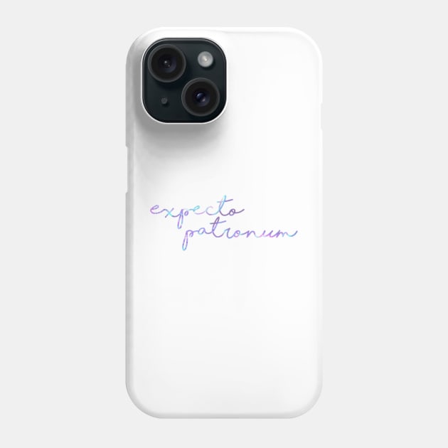 Neon Expecto Patronum Phone Case by annmariestowe