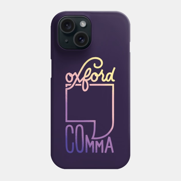 Oxford Comma Phone Case by polliadesign