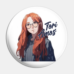 Tori Amos Anime Art Pin