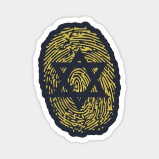 Jewish Identity Fingerprint Magnet