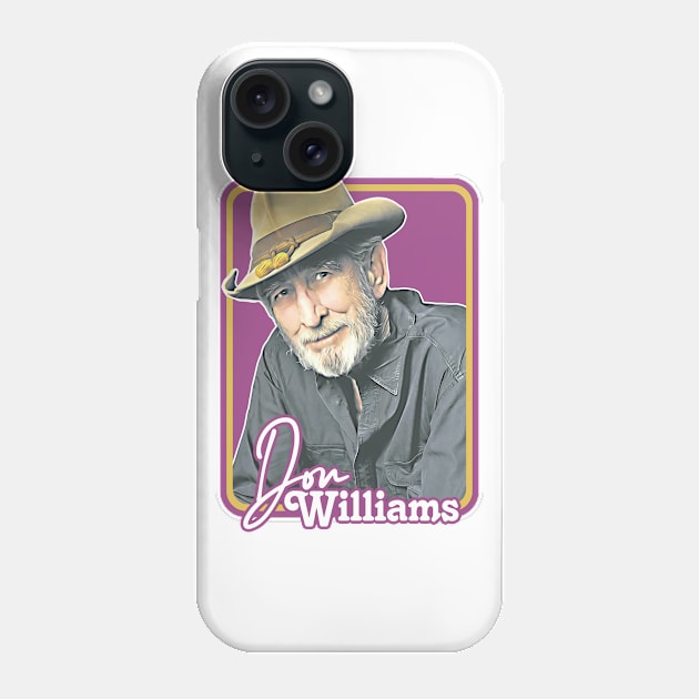 Don Williams /\/ Retro Style Fan Design Phone Case by DankFutura