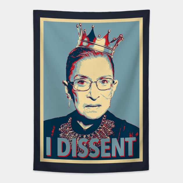 Notorious RBG - I Dissent Tapestry by skittlemypony