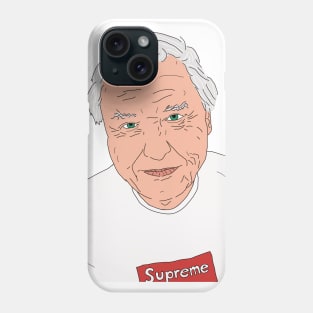 David Attenborough Supreme Tee Phone Case