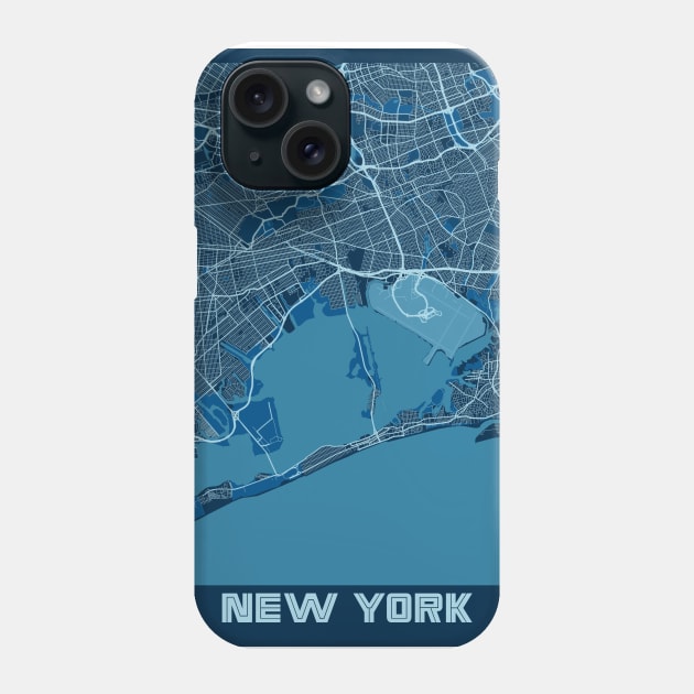 New York - United States Peace City Map Phone Case by tienstencil