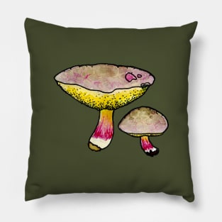 Red Cracking Bolete Pillow