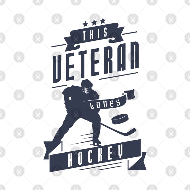 This Veteran Loves Hockey by Toogoo