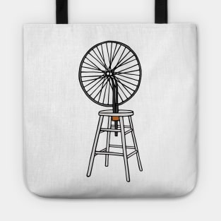 Bicycle Wheel Marcel Duchamp Tote