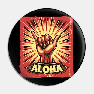 Aloha Hawaiian - Hawaii Shaka Sign Pin