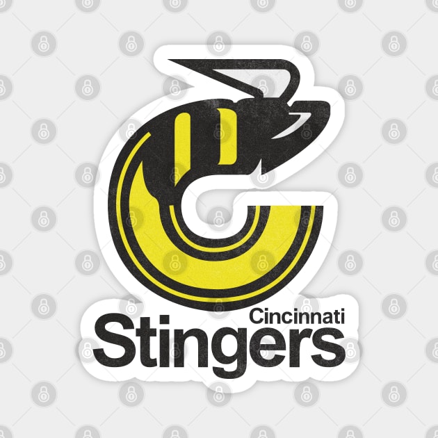 Defunct Cincinnati Stingers Hockey Magnet by LocalZonly
