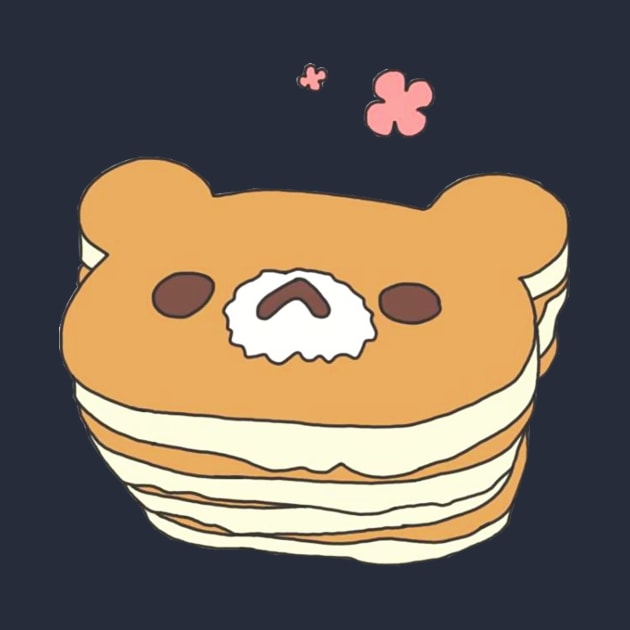 Kawaii Bear Mascotte Pancake by PeachPantone